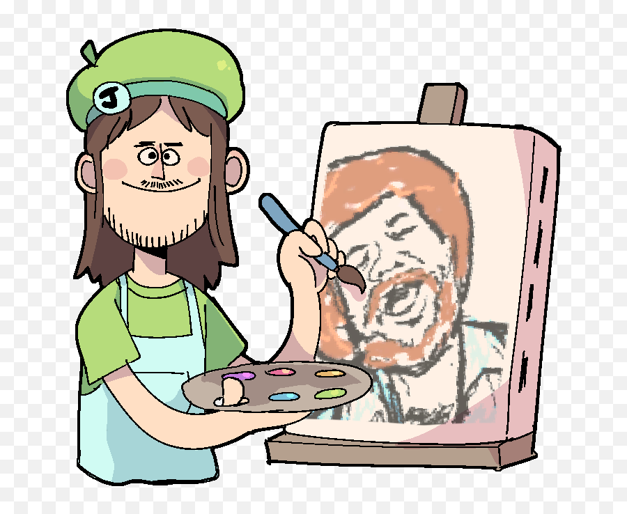 Image - Bob Ross Joel Clipart Full Size Clipart 1618170 Vinesauce Joel Bob Ross Png,Bob Ross Png