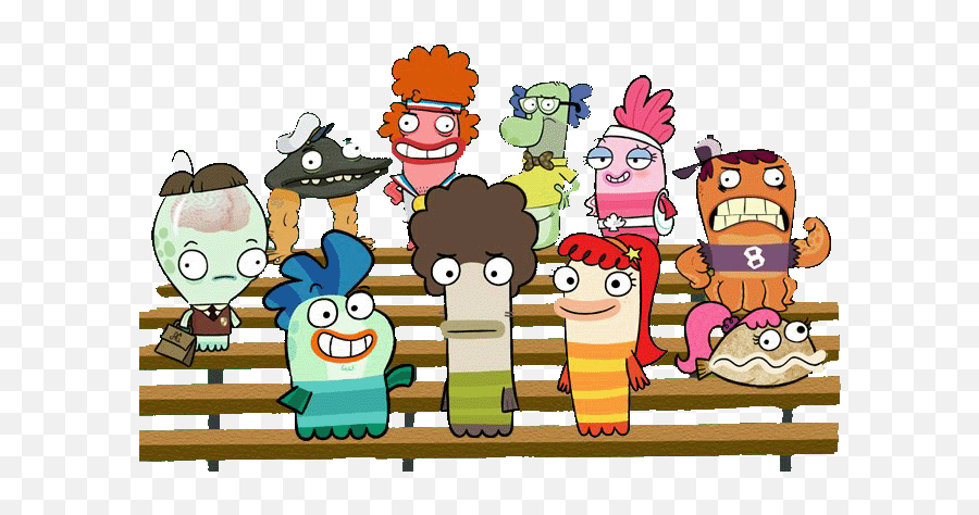 Cartoon Characters Fish Hooks And Doug Pnggif - Fish Hooks Cartoon Characters,Fish Hook Png