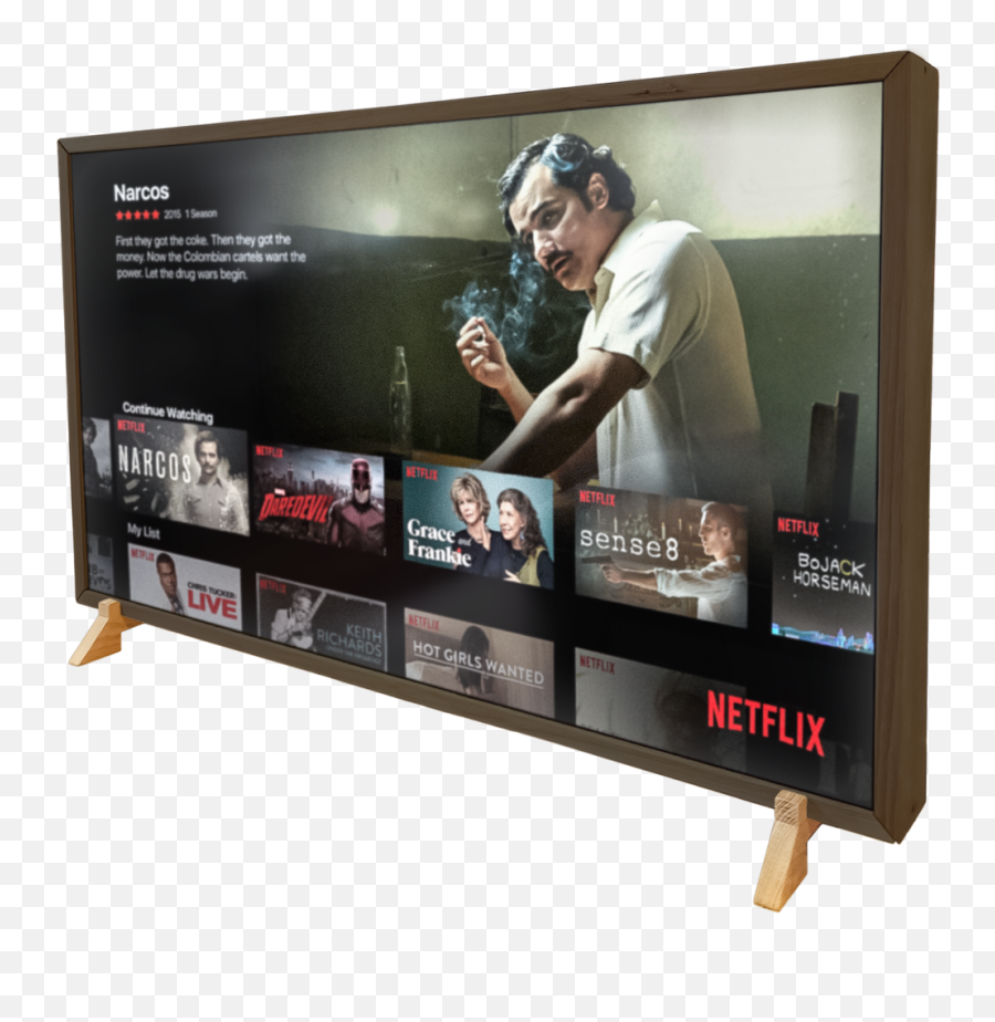 Lucky - 50 4k Smart Tv U2014 Grinsdesign Pablo Escobar Cool Png,Walnut Png