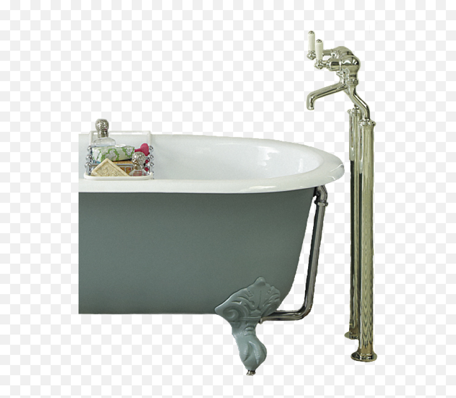 Nickel Finish Standpipes With Flexi For Baths Without Tap Holes - Bathtub Png,Bathtub Transparent Background