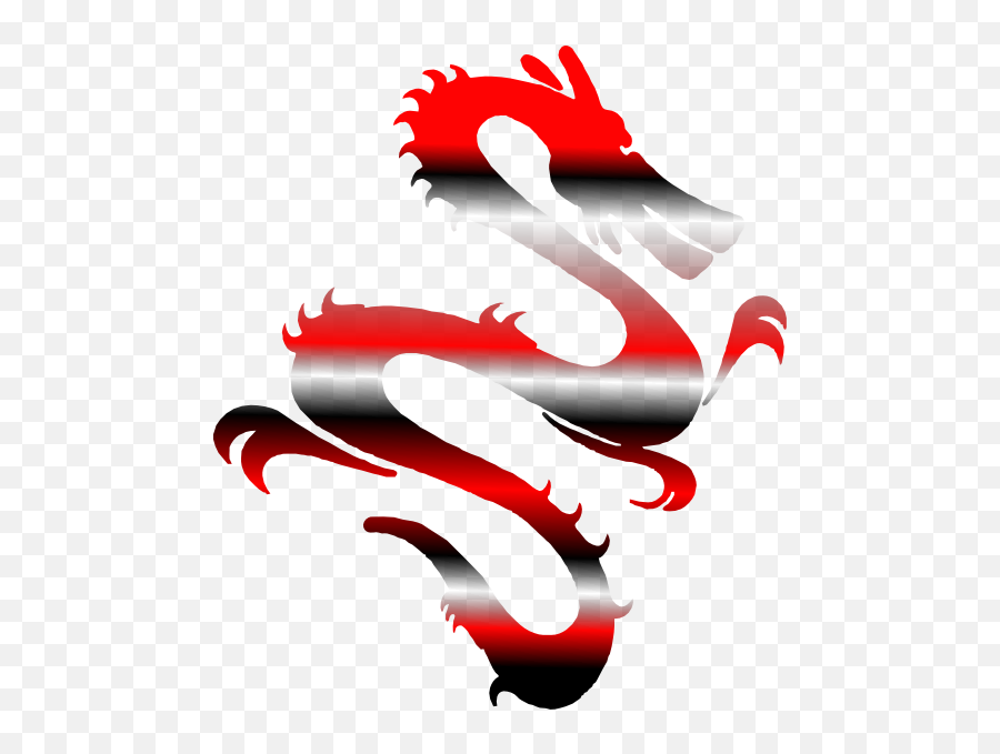 Red And Black Dragon Clip Art - Vector Clip Art Chinese Dragon Png,Dragon Logo Png