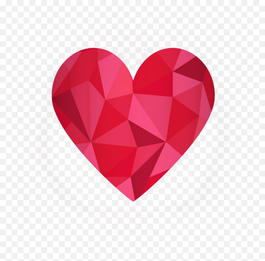 Download Heart Diamond Geometry Euclidean Vector Red Clipart - Diamond Heart Vector Png,Red Diamond Png