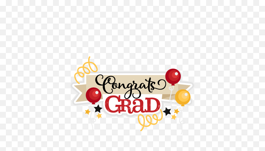 Congrats Grad Title Svg Scrapbook Cut - Graduation Die Cut Png,Congrats Png