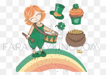 Rainbow Vector Png - Rainbow March Saint Patrick Day Vector Cartoon