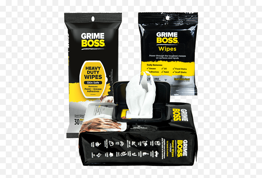 Powerful Surface And Hand Wipes Grime Boss - Grime Boss Png,Grime Png