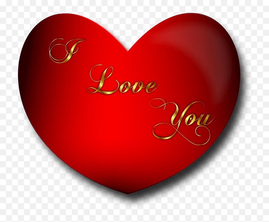 Heart I Love You Clipart - Love U Heart Png,Love You Png