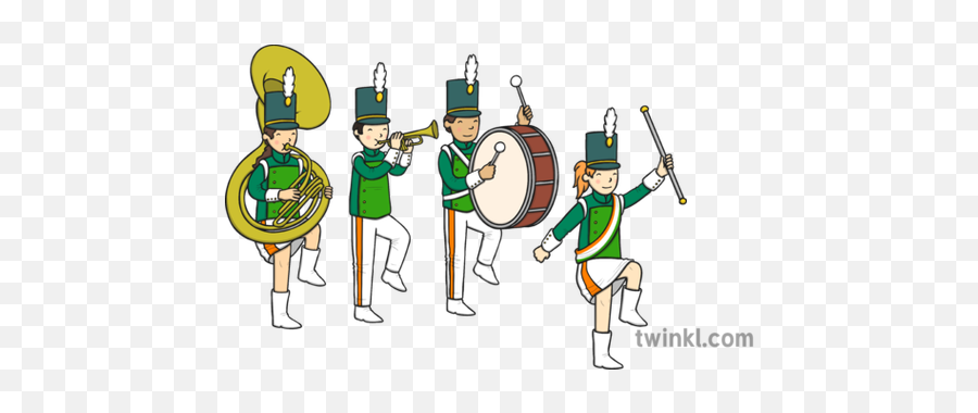 Marching Band Illustration - Twinkl Twinkl Marching Band Png,Marching Band Png