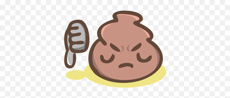 Stickers Poop Poopemoji Illustration Doodle Drawing - Thumbs Emoji Thumbs Down Animated Gif Png,Thumbs Down Emoji Png