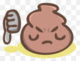 Stickers Poop Poopemoji Illustration Doodle Drawing - Thumbs Emoji Down Animated Gif png