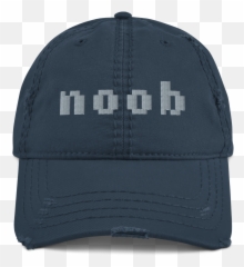 Distressed Dad Hat Noob Embroidery - For Baseball Png,Noob Png