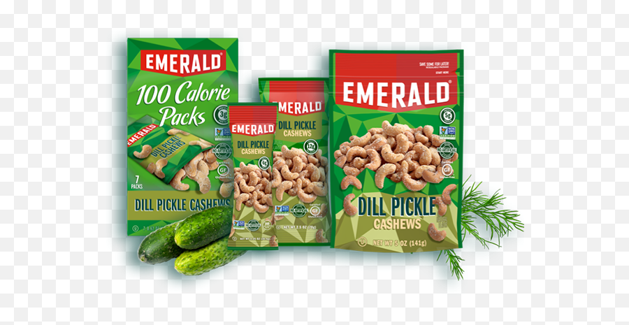 Dill Pickle Cashews - Emerald Nuts Superfood Png,Pickle Transparent