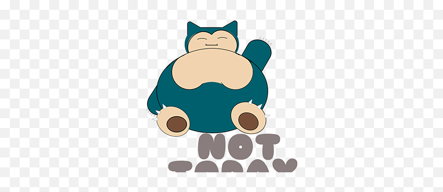Laziness Projects Photos Videos Logos Illustrations And - Snorlax Not Today Png,Snorlax Transparent