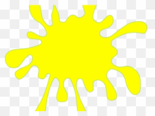 Color Clipart Splash - Transparent Yellow png