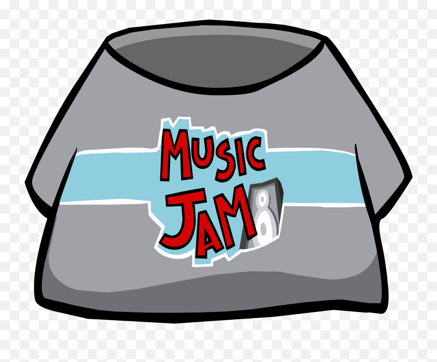 Music Jam T - Shirt Club Penguin Rewritten Wiki Fandom Club Penguin Music Jam Shirt Png,Gray Shirt Png