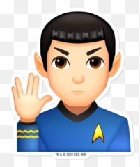 The Original Series Spock Emoji - Spock Star Trek Emoji Png,Spock Png