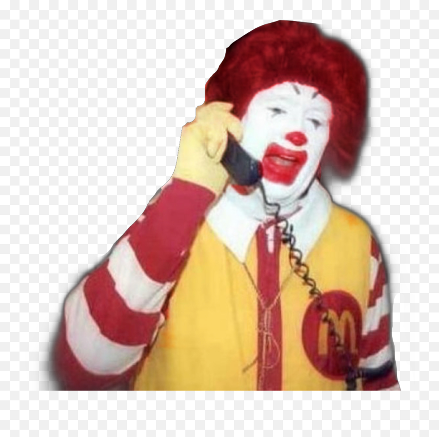 Ronald Mcdonald - Ronald Mcdonald On Phone Png,Ronald Mcdonald Transparent Background