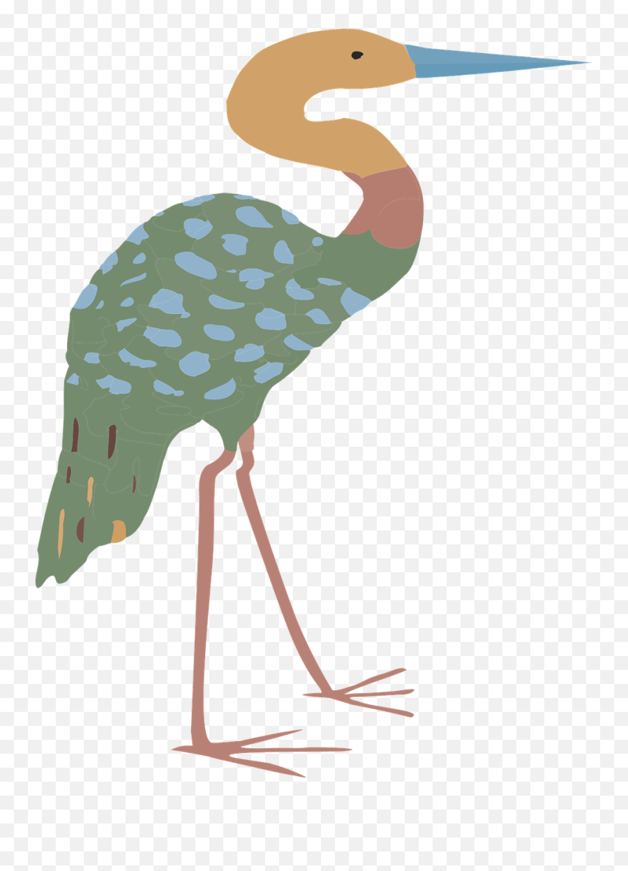 Heron Crane Abstract Design Bird - Long Png,Heron Icon