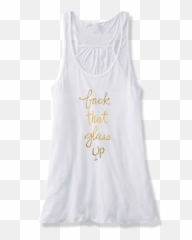Btgu Flowy Tank Top Back That Glass Up - Active Tank Png,Tank Top Png