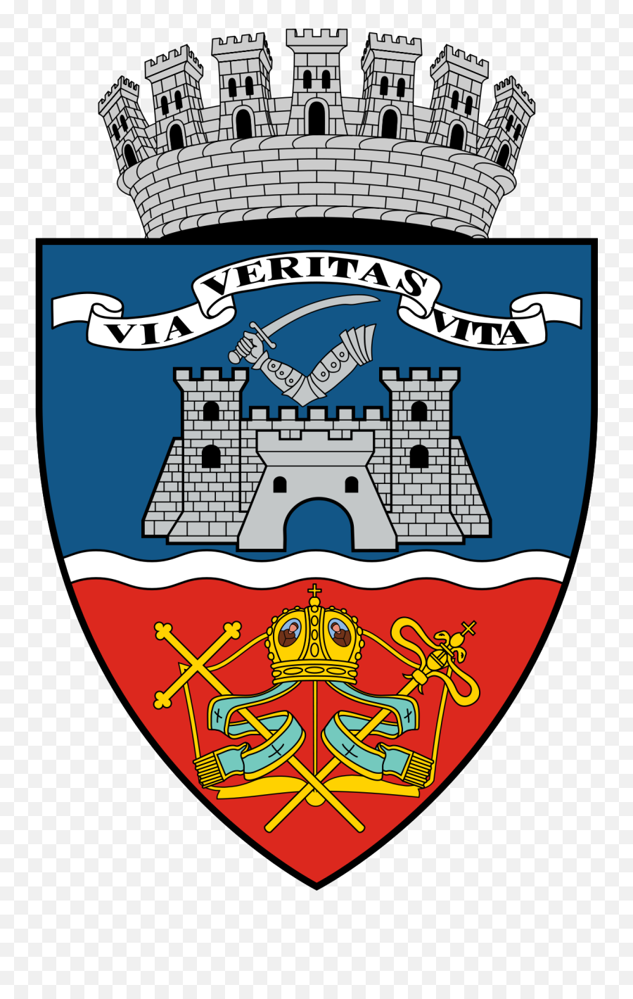 Via Et Veritas Vita - Wikipedia Via Veritas Vita Logo Png,Wedding Of ...