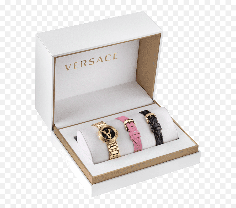 Ng H Versace Virtus Mini Duo Set Watch 28mm - Vet300321 Png,Versace Womens Vmetal Icon Swiss Quartz Stainless Steel