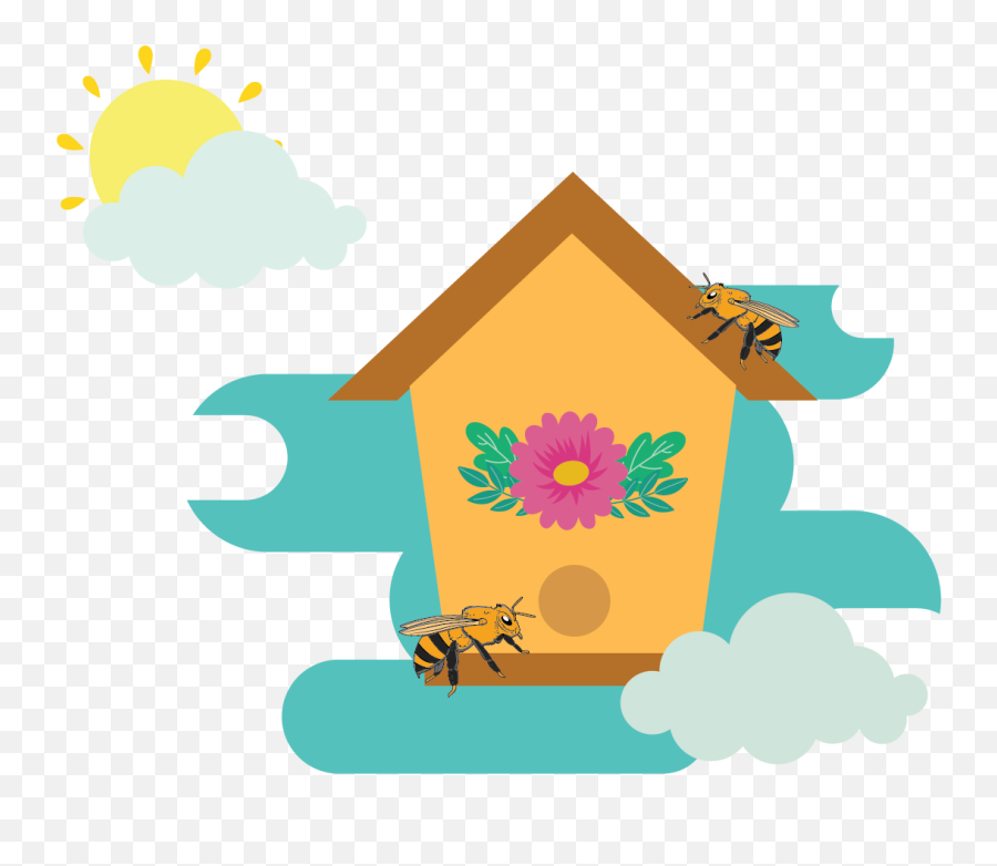 Spring Bee House Flat Icon Background Graphic By Soe Image - Language Png,Icon Backround