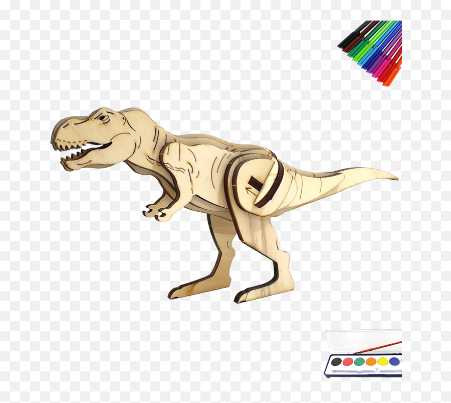 T Rex Dinosaur Diy 3d Wooden Puzzle Touchwoodesign Animal Figure Png - rex Icon