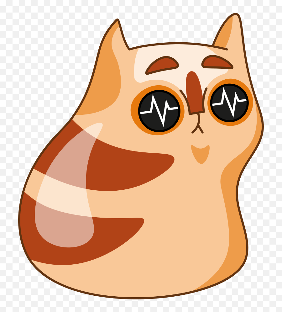 Cat Illustration In Png Svg - Happy,Twitch Clip Icon