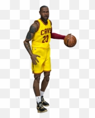 Nba Basketball - Lebron James 19th Scale Enterbay Action Lebron James Standing Transparent Png,Lebron James Transparent
