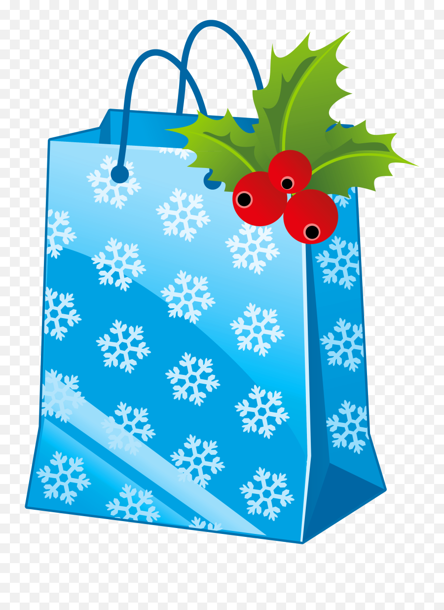 Library Of Christmas Shopping Bag Vector Transparent Stock - Gift Bag Clipart Png,Gift Bag Png