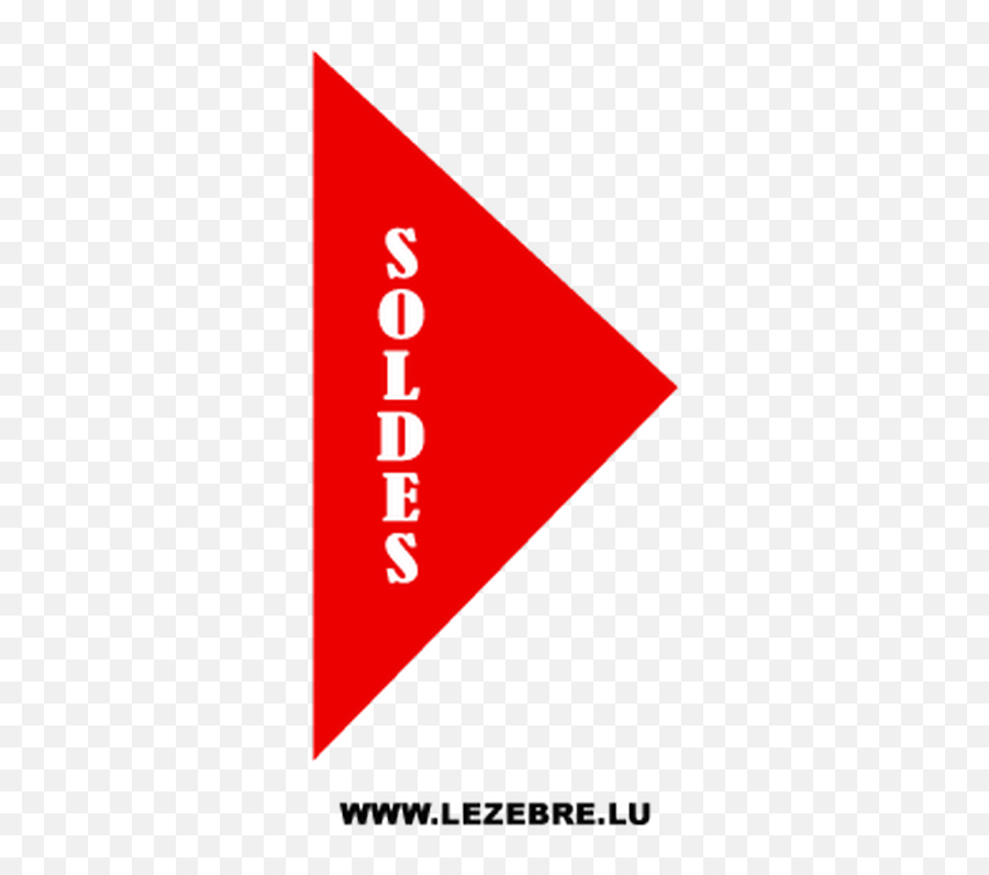 Vitrine Flèche Soldes Droite Decal - Triangle Png,Fleche Png