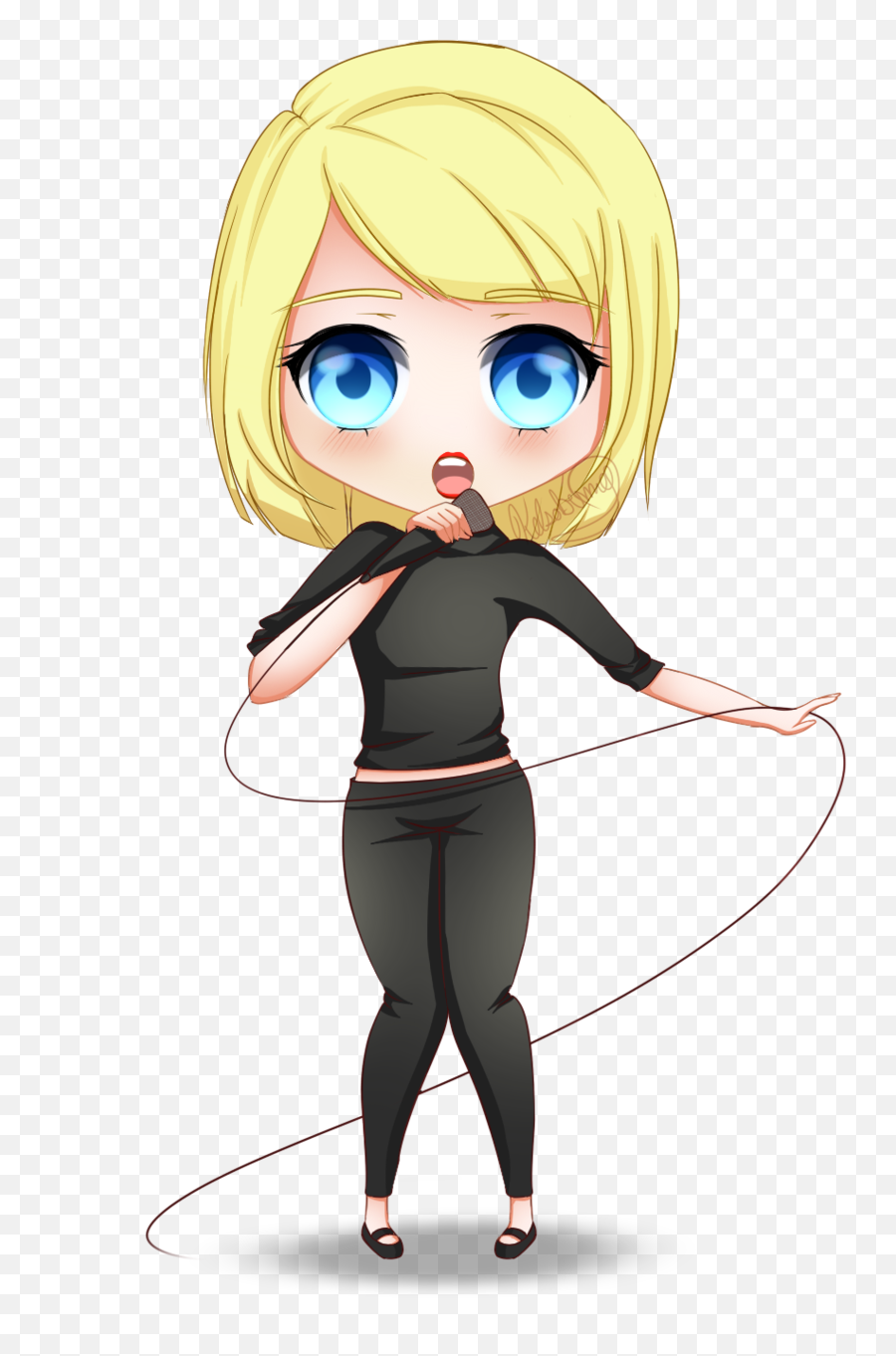 Taylor Swift Chibi Drawing - Taylor Swift Chibi Png,Taylor Swift Transparent