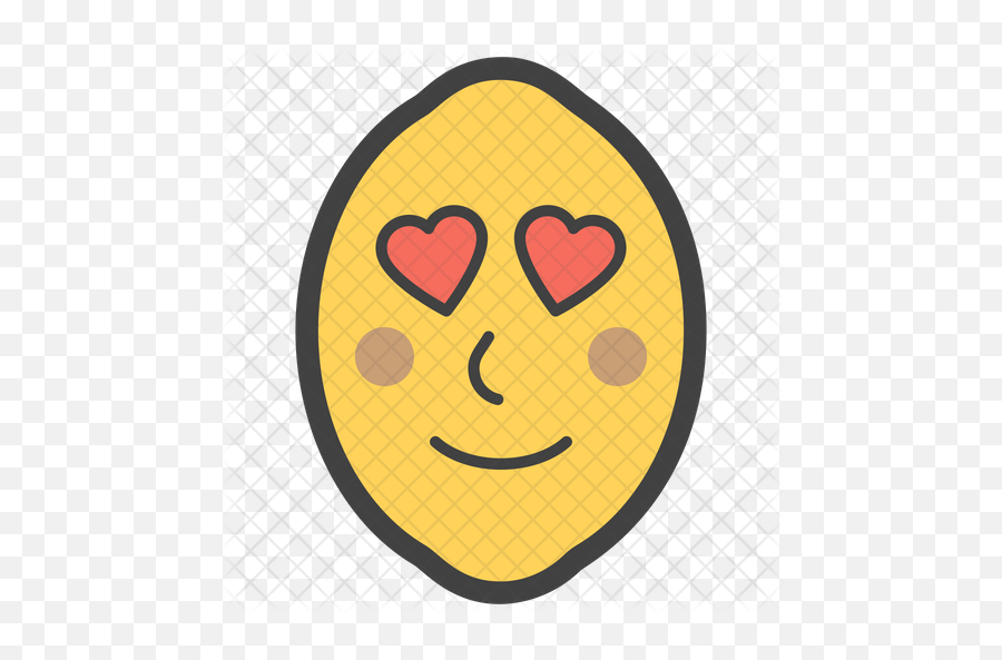 Heart Eyes Lemon Emoji Icon - Smiley Png,Heart Eyes Png