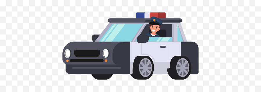 Police Car Policeman Illustration - Transparent Png U0026 Svg Coche De Policia Dibujo Transparente,Police Car Png