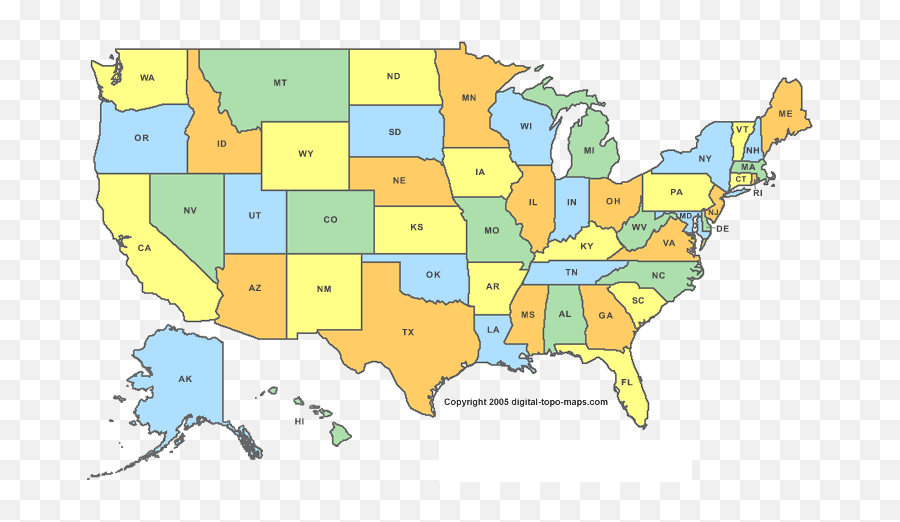 United States Map - Kkk Membership Numbers Png,United States Map Transparent