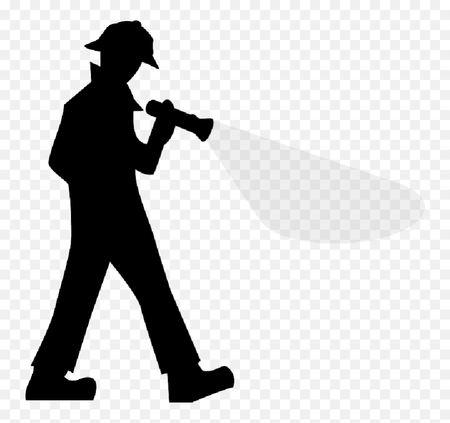 Flashlight Beam Png - Detective With Magnifying Glass Png,Flashlight Beam Png