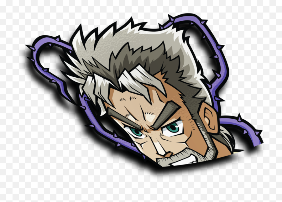 Old Joseph Joestar Peeker Sticker - Cartoon Png,Joseph Joestar Png