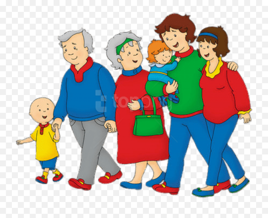 Free Png Download Caillou With His - Tall Is Dad,Caillou Png
