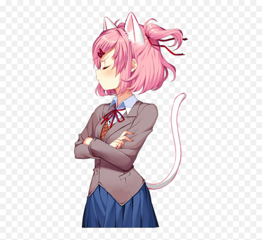 Download Doki Doki Literature Club Fanart Natsuki Png Free Transparent Png Images Pngaaa Com