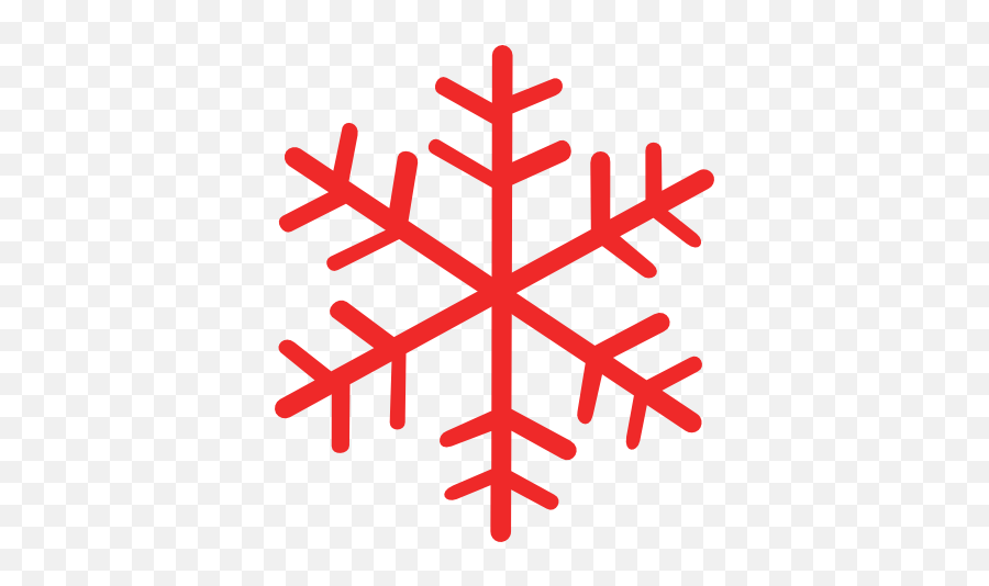 Snowflakes Clip Art 5 Snowflake Designs - Clipart Red Snowflake Png,Snowflake Emoji Png