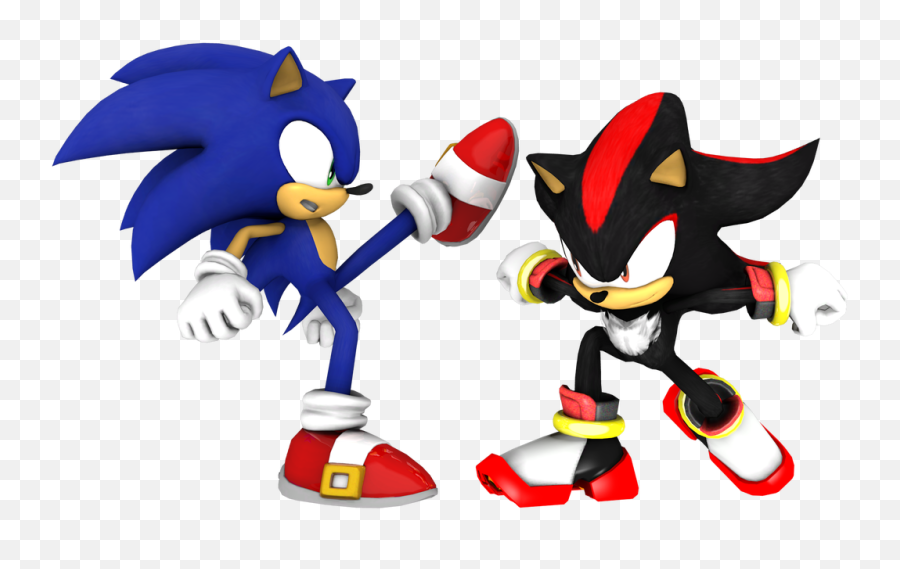 Sonic And Shadow - Shadow Sonic The Hedgehog Png,Shadow The Hedgehog Png