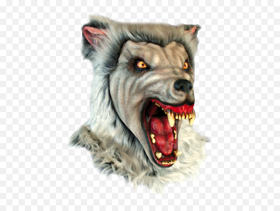 Werewolf Deluxe Horror Wolf Mask - Halloween Werewolf Mask Png,Werewolf Transparent