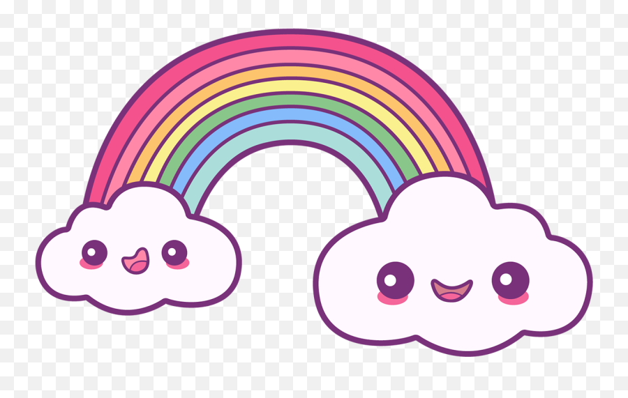 Arco íris Criativo Dos Desenhos Animados Kawaii PNG , Arco íris