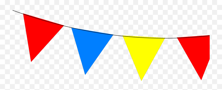 Red Yellow Blue Bunting Svg Vector - Graphic Design Png,Bunting Png