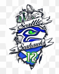 Largest Collection Of Free - Cool Seahawks Clipart png