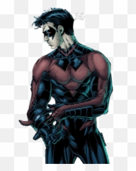 Download Hd Nightwing Png Picture - Harley Quinn And Nightwing,Nightwing Png