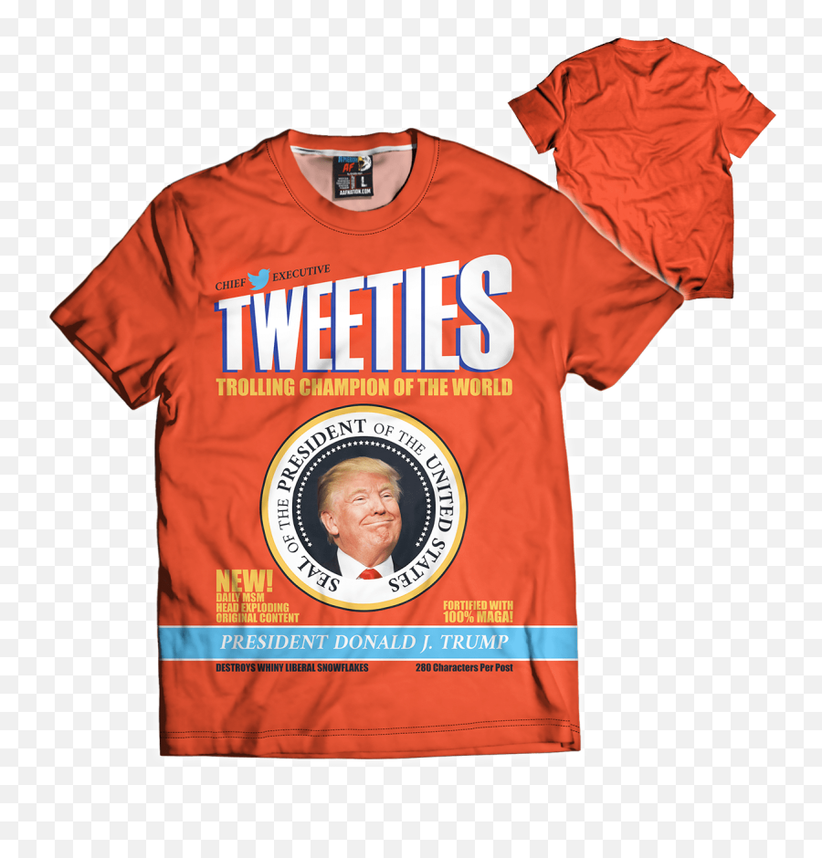 Trump Tweeties Parody American Af - Aaf Nation Tweeties Shirt Trump Png,Trump Head Png