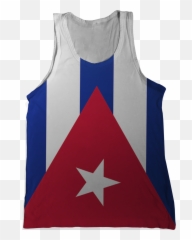 Download Cuba Flag Tank Top - Flag Of Cuba Full Size Png Vest,Cuban Flag Png