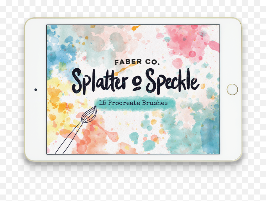 Splatter And Speckle Procreate Stamp Brushes U2014 Maja Faber - Procreate Png,Transparent Splatter