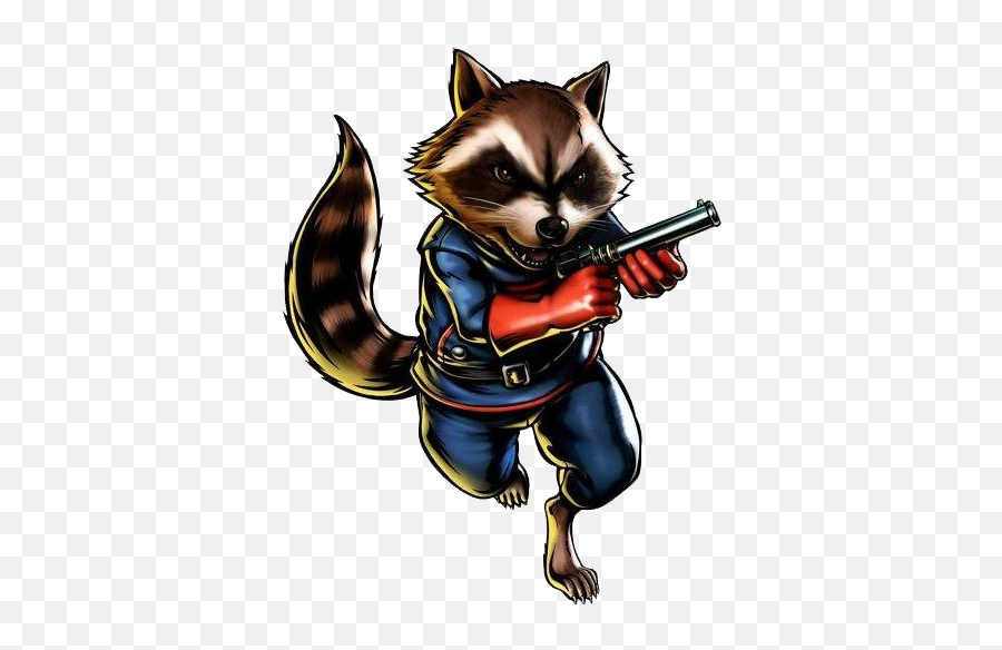 Rocket Raccoon Png Free Download - Ultimate Marvel Vs Capcom 3 Rocket Raccoon,Raccoon Transparent Background