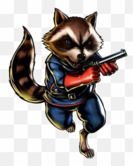 Rocket Raccoon Png Free Download - Ultimate Marvel Vs Capcom 3